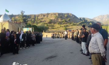 پرچم رضوی در آغوش مردمان روستای کریک دنا