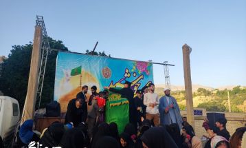 پرچم رضوی در آغوش مردمان روستای کریک دنا