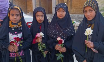 پرچم رضوی در آغوش مردمان روستای کریک دنا
