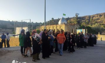 پرچم رضوی در آغوش مردمان روستای کریک دنا