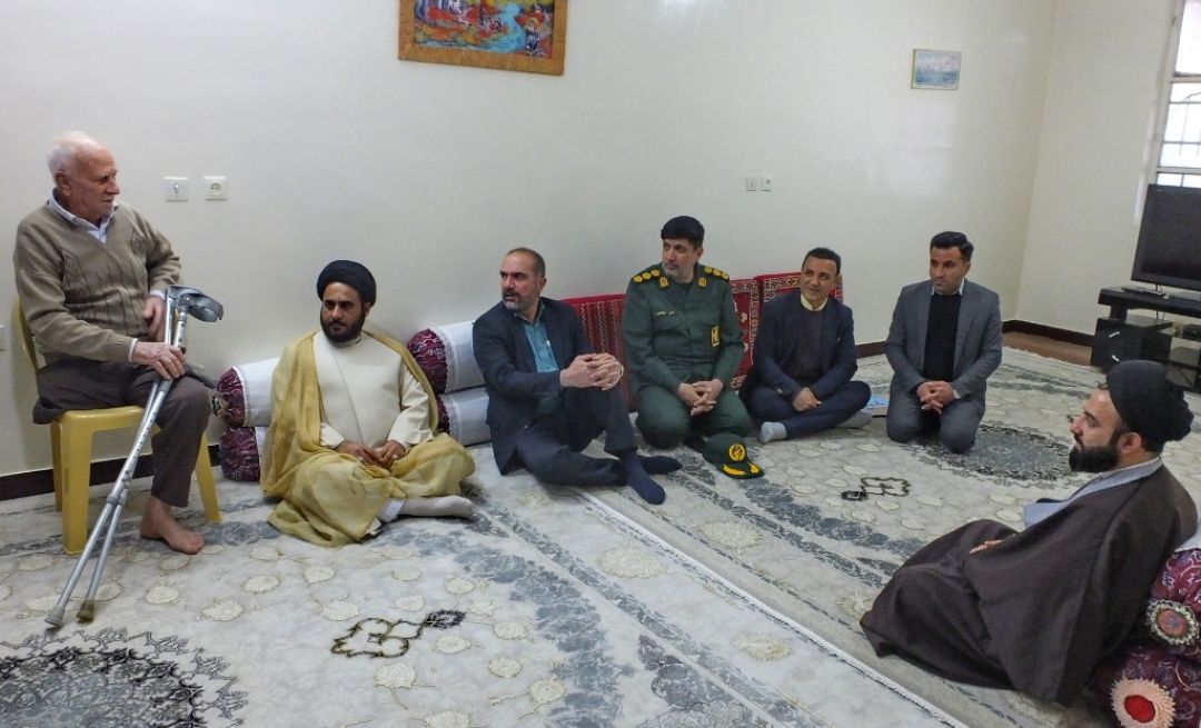 دیدار مسئولان گچساران با جانبازان+ تصاویر