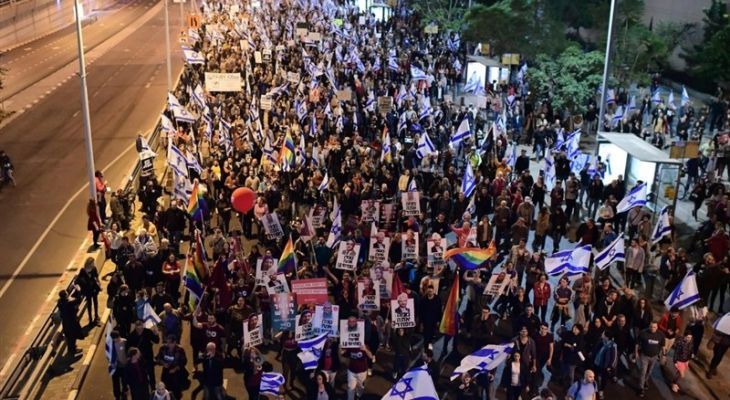 تظاهرات هزاران نفر در تل‌آویو علیه نتانیاهو