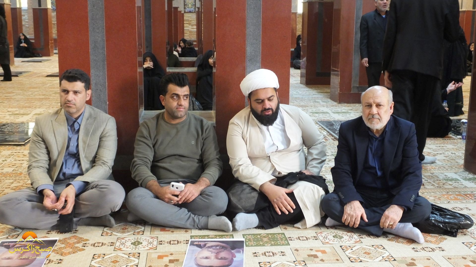 گچساران در سوگ اربعین شهدای مدافع امنیت+ تصاویر