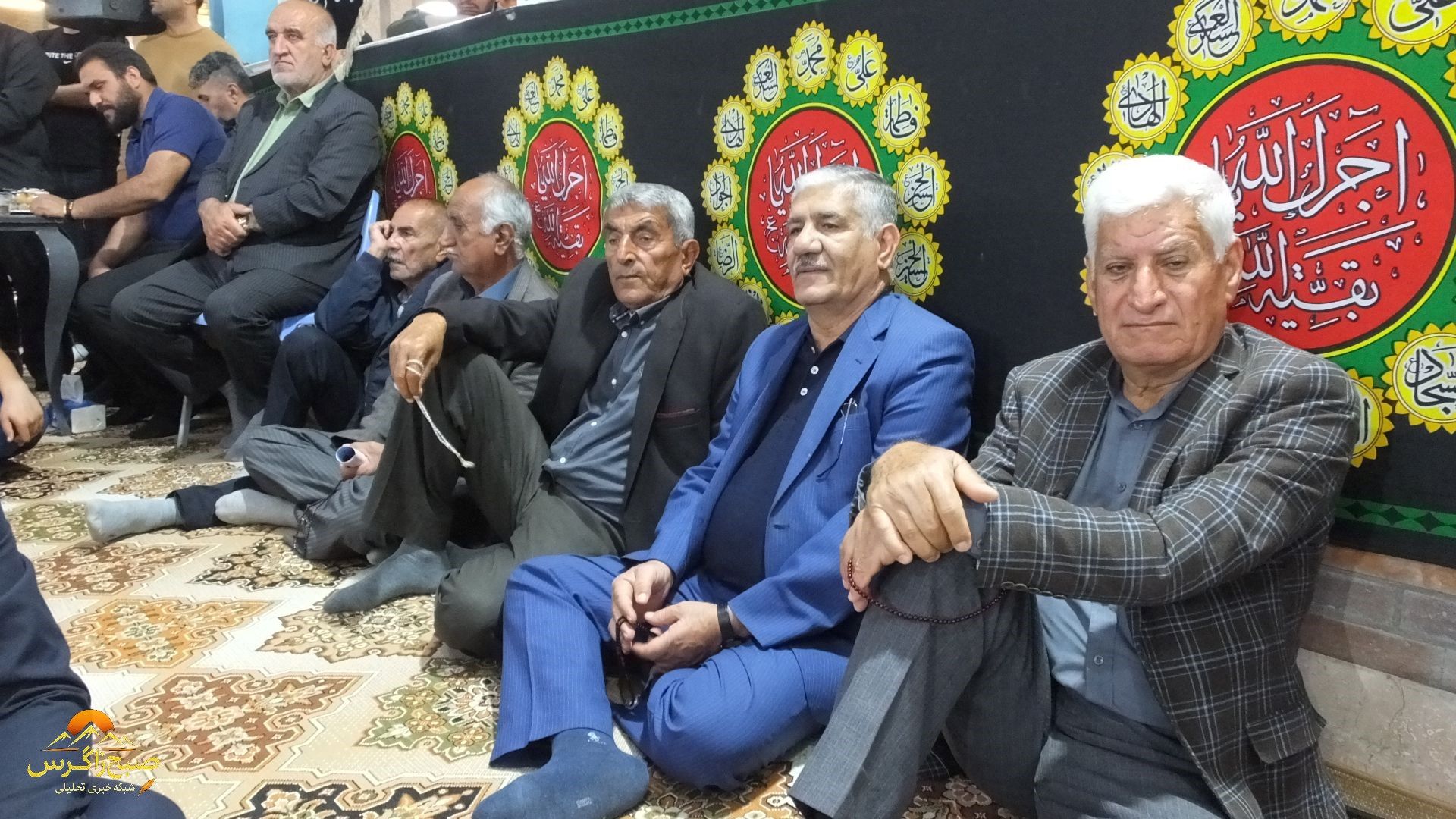 گچساران در سوگ اربعین شهدای مدافع امنیت+ تصاویر