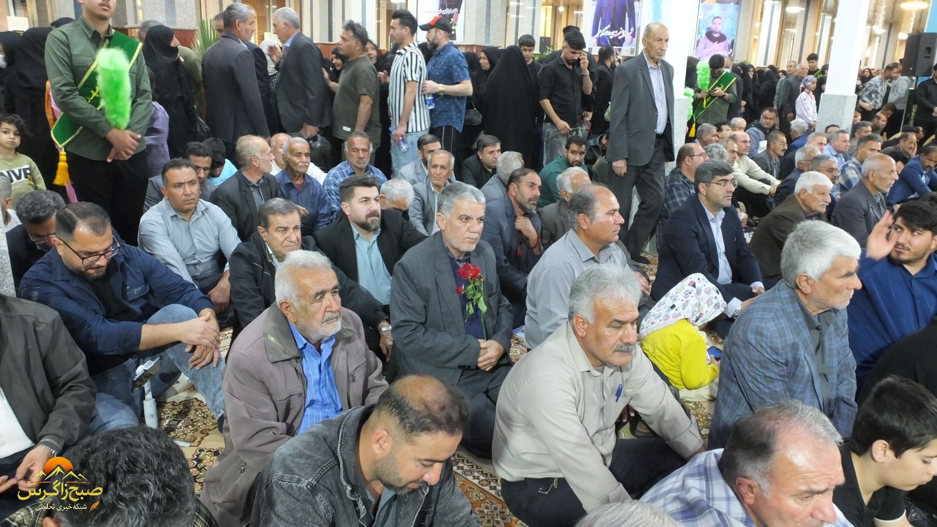 گچساران در سوگ اربعین شهدای مدافع امنیت+ تصاویر