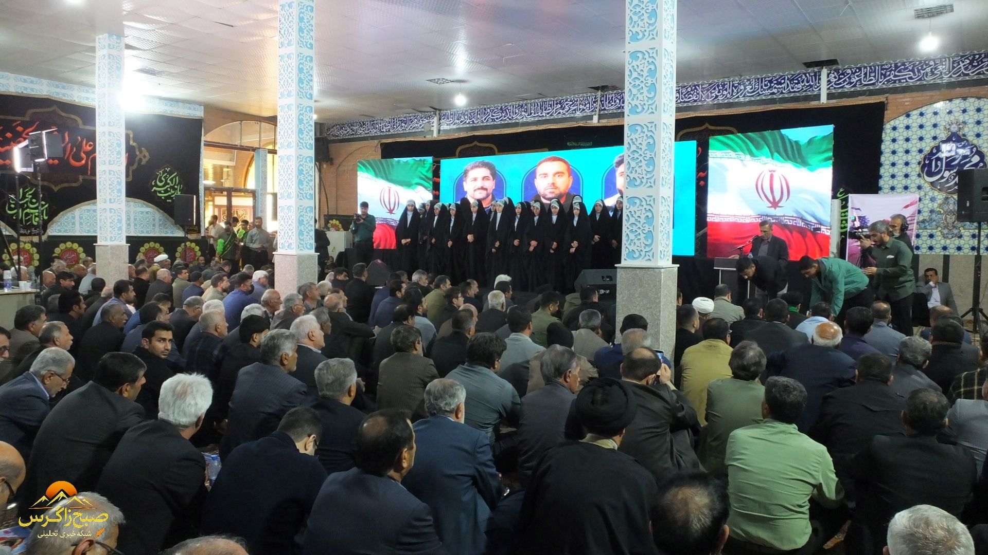 گچساران در سوگ اربعین شهدای مدافع امنیت+ تصاویر