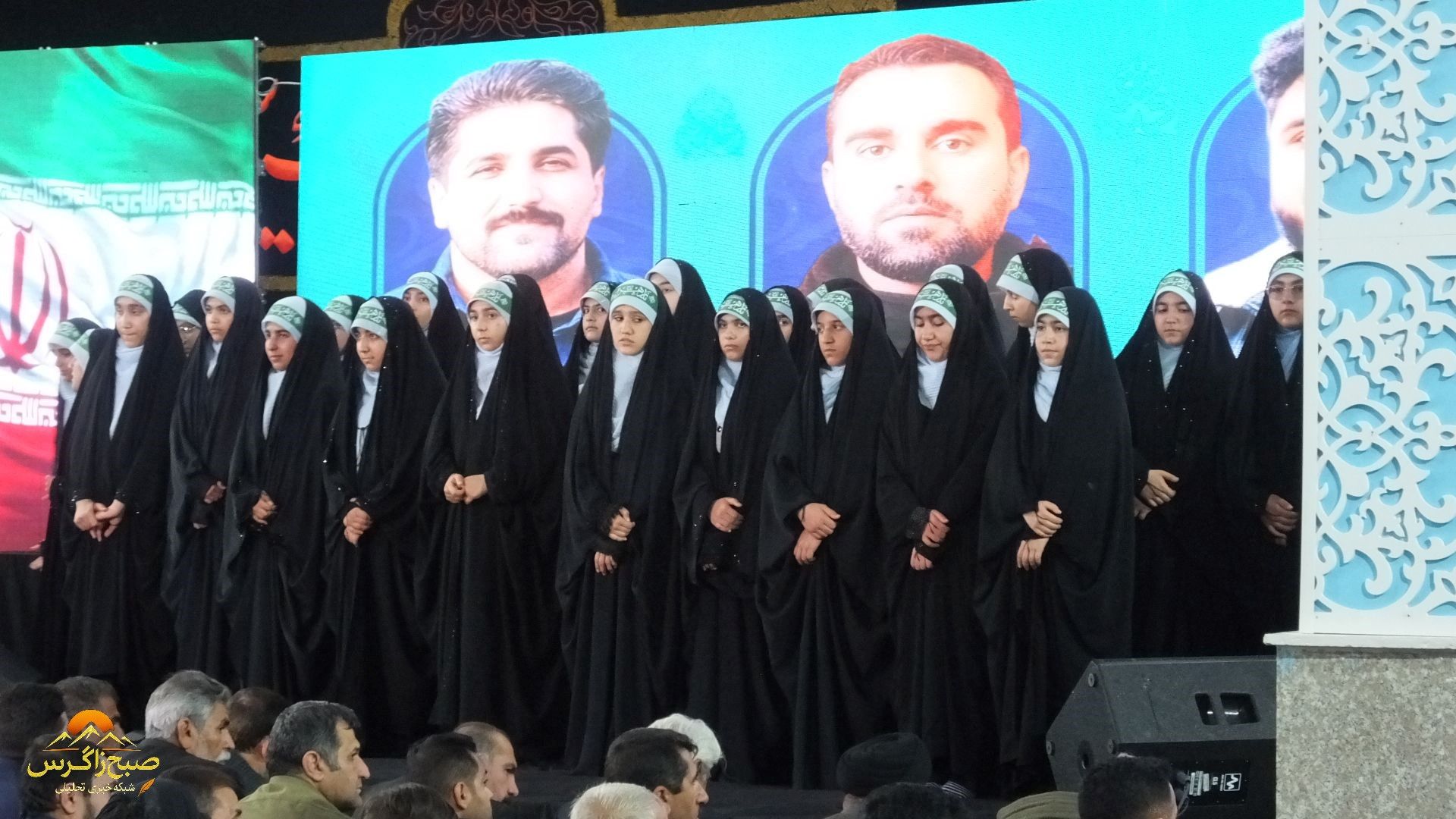 گچساران در سوگ اربعین شهدای مدافع امنیت+ تصاویر