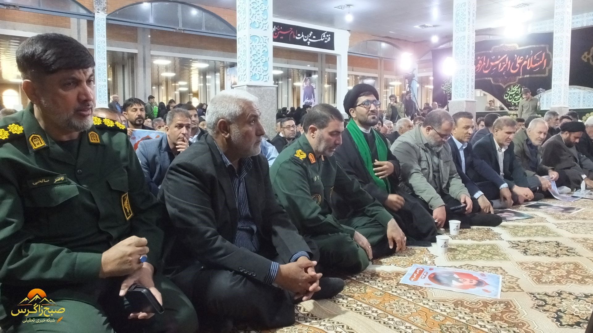 گچساران در سوگ اربعین شهدای مدافع امنیت+ تصاویر