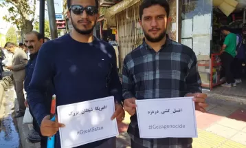محکومیت صهیونیستها با هشتگ نسل کشی در غزه