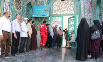حماسه حضور گچسارانی‌ها پای صندوق‌های اخذ رأی