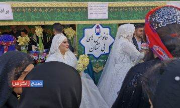 آغاز زندگی مشترک زوج جوان باشتی در موکب امامزمان (عج)